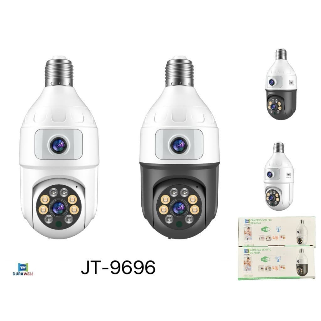 Câmera De Segurança Ip Wifi Full HD 2 Lentes Visão Noturna Microfone Durawell YC ou IC 9696