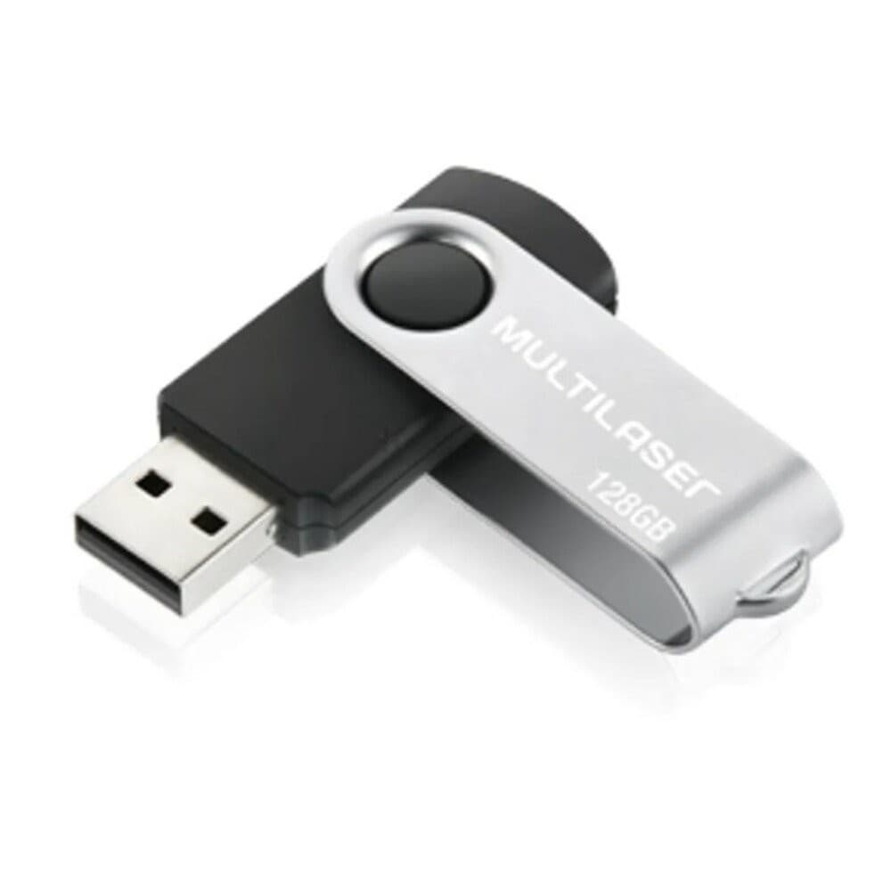 Pen Drive Twist 128GB USB Leitura 10MB/s e Gravação 3MB/s Multilaser PD591