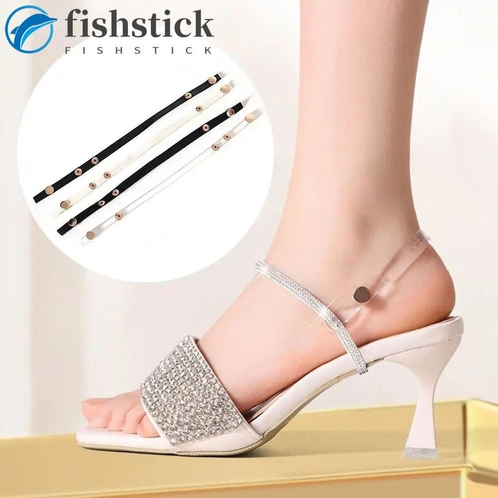 FISHSTICKA Faixas De Sapatos De Salto Alto , Cintos Antiderrapantes Ajustáveis De Conforto Macios Femininos