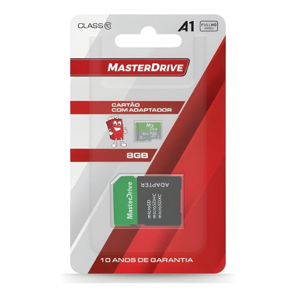Cartão De Memória MicroSD Com Adaptador MasterDrive