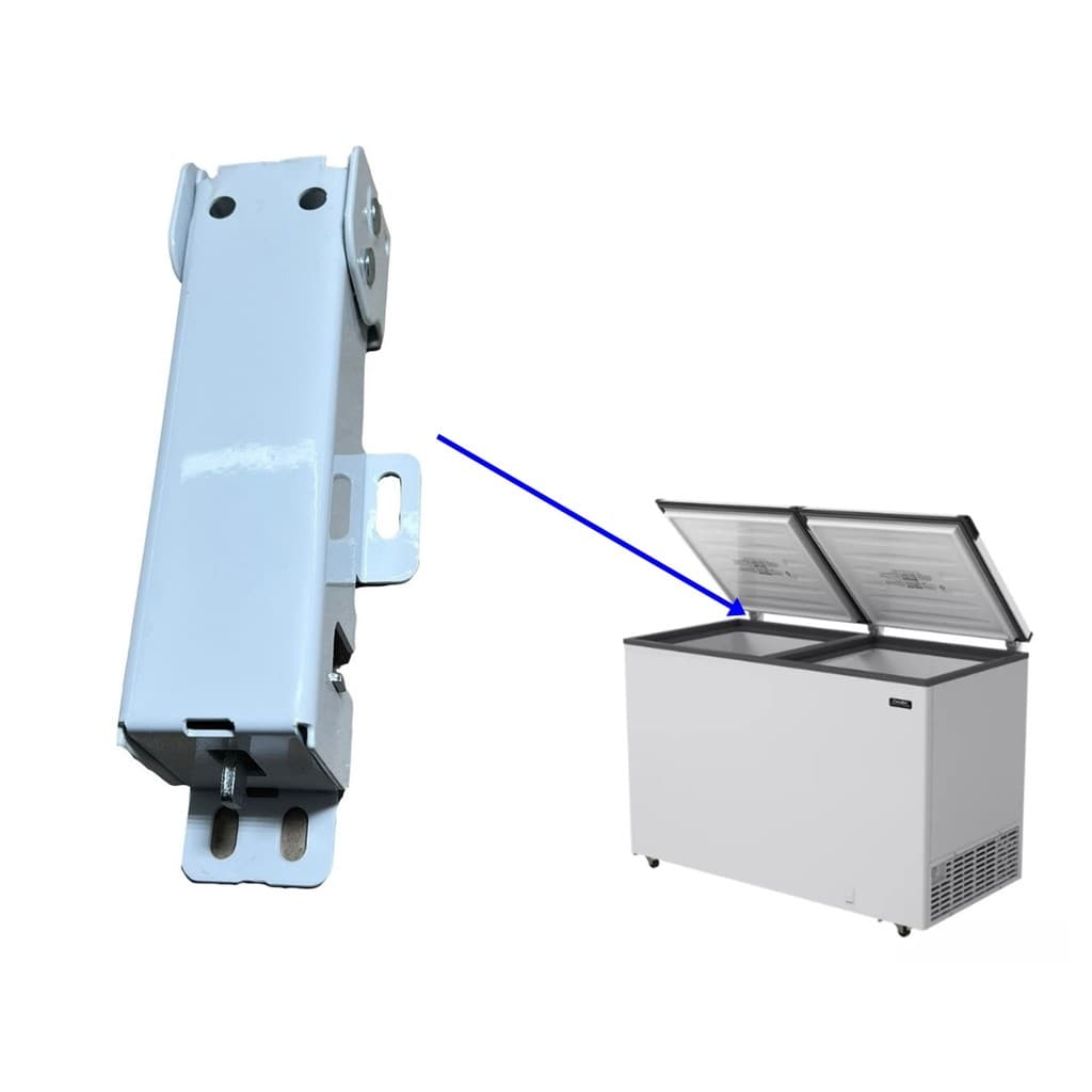 Dobradiça Com Mola Freezer Horizontal Esmaltec Ech350