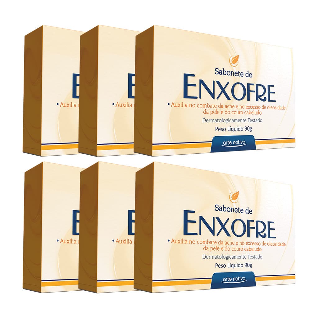 Kit 6 und Sabonete de Enxofre Arte Nativa 90g