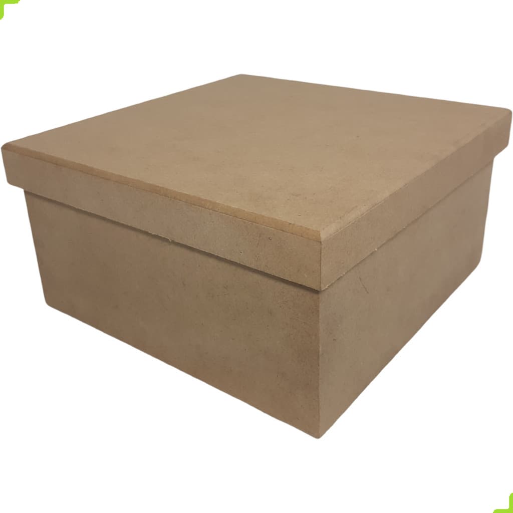 Caixa MDF Lisa De Presente 20x20x10cm Grande Madeira Top
