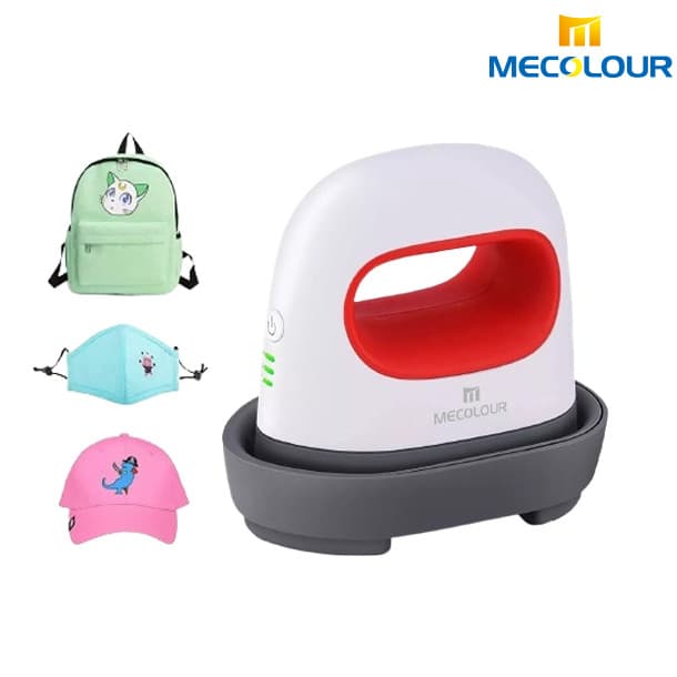 Mini Prensa Térmica De Ferro Portátil Para Impressão De Camisetas Vermelho Mecolour