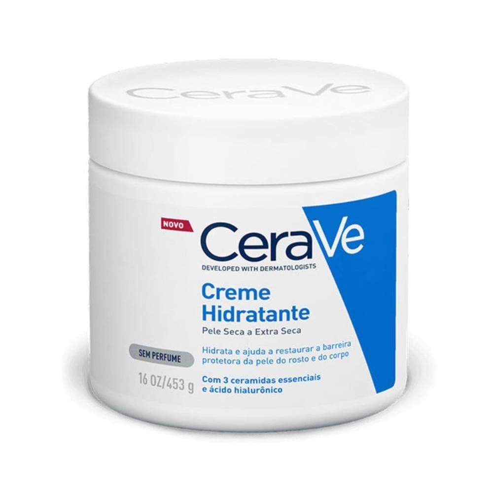 CERAVE CREME HIDRATANTE PARA PELE SECA E EXTRA SECA COM 453G
