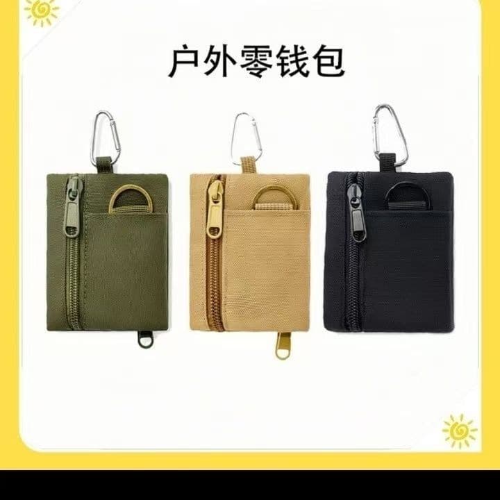 Ao ar livre pendurado pescoço pequeno saco masculino pequeno saco de cartão moeda bolsa chave saco de fone de ouvido Blu