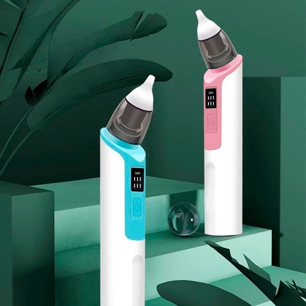 Aspirador Nasal U90 Recarregável Silicone Macio Para O Nariz Do Bebê