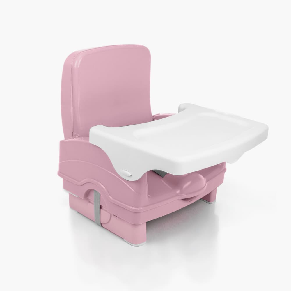 Cadeira Refeição Portátil P/ Bebê Voyage Cake Rosa 6M-23 Kg