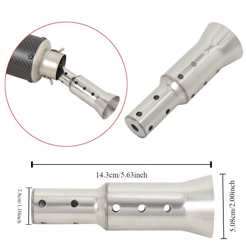 Entrada Universal Silenciador De Escape De Motocicleta 51mm Removível DB Killer Eliminador De Ruído