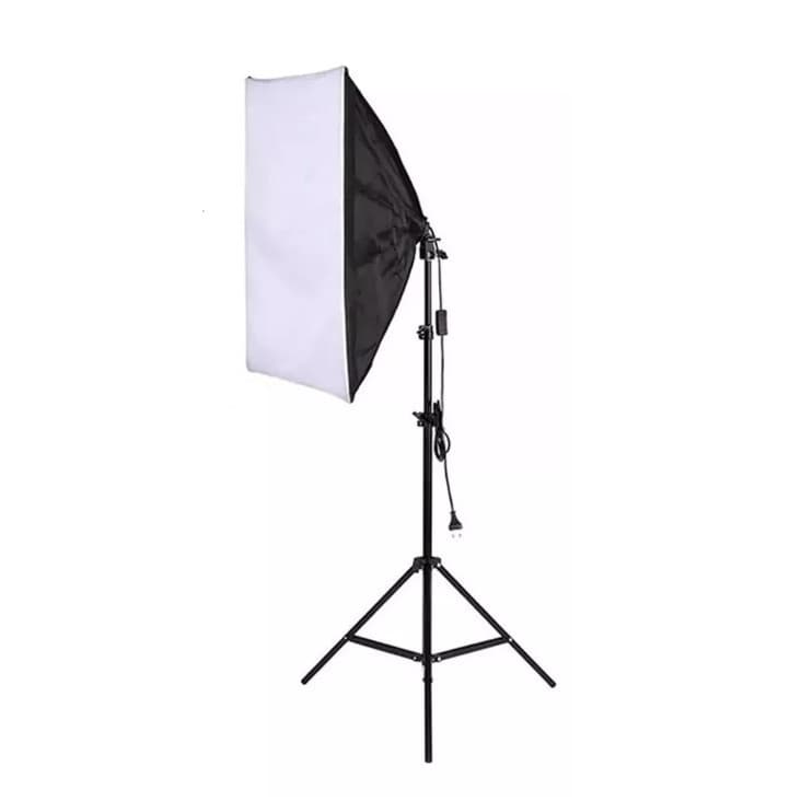 Softbox Luz contínua 50x70cm Soquete e27 - Kit com Tripé