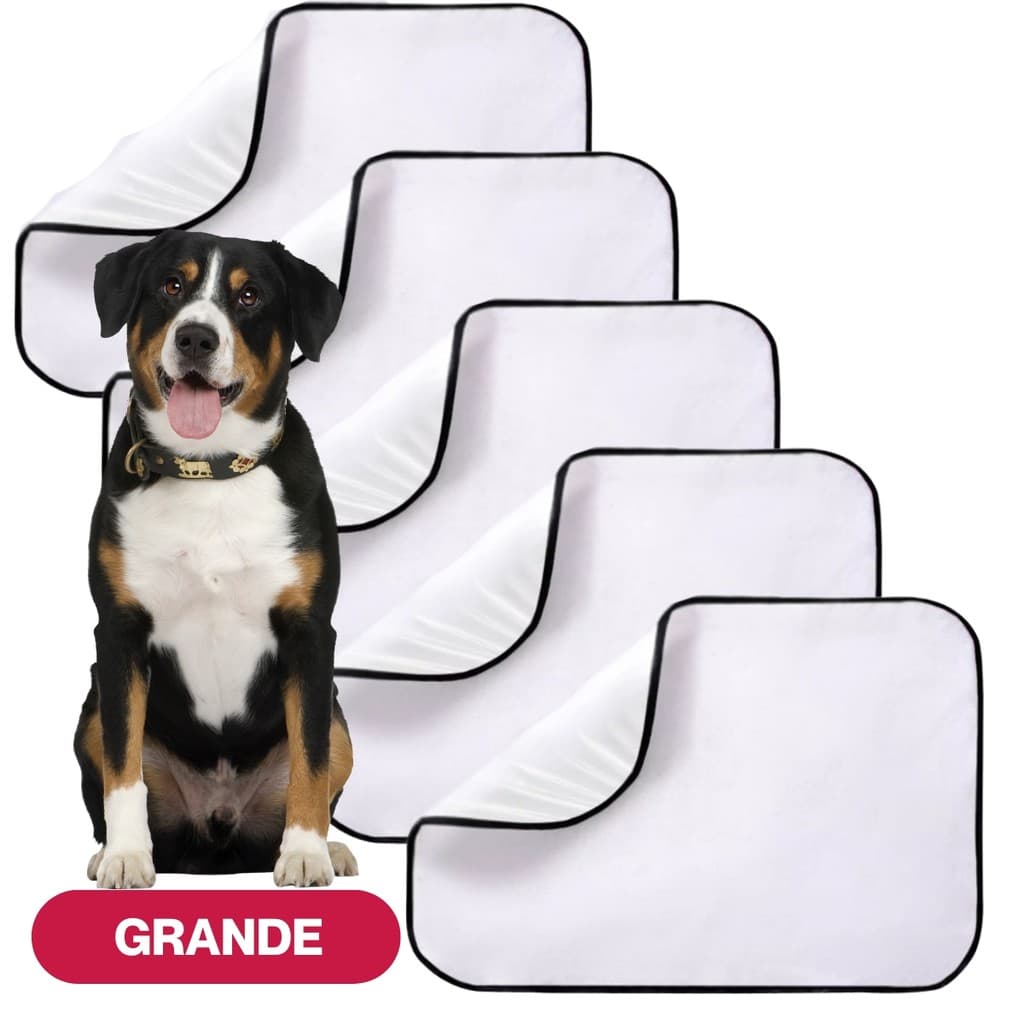 Tapetes higiênicos lavável para pet Cachorro gato absorve xixi Kits 5/3/2/1
 educador reutilizável +200 Lavagens