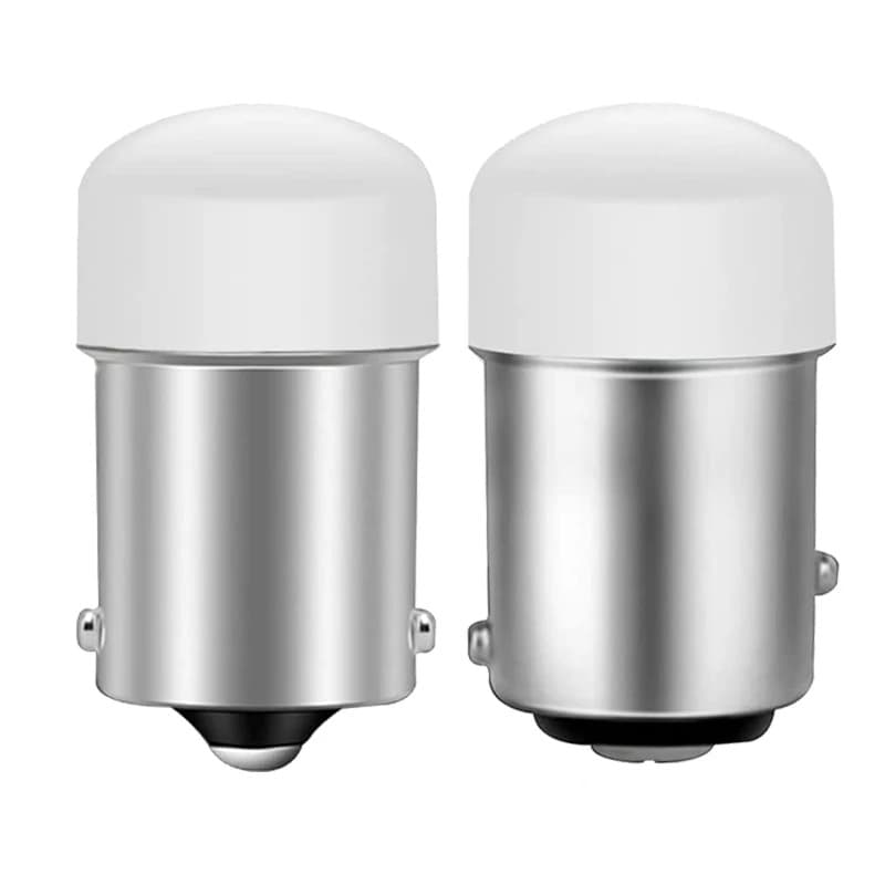 4 Pçs P21W BA15S 1156 BAY15D 1157 Lâmpada LED Luz De Sinal Volta 12V 3014-9SMD 6500K Branco Brilhante Carro Freio Revers