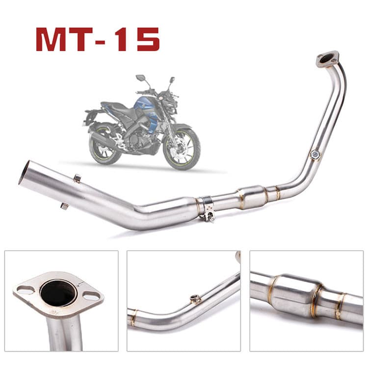 Plug and Play Motocicleta R15V4 MT15 Tubo De Cotovelo De Escape Com Sensor De O2 Encaixe 51mm