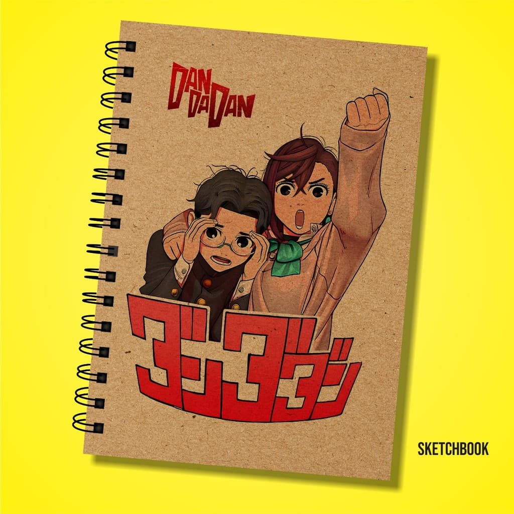 Bloco Sketchbook Kraft DandaDan Offset 180g A5 100 Páginas 50fls desenho artístico mangá pintura esboço