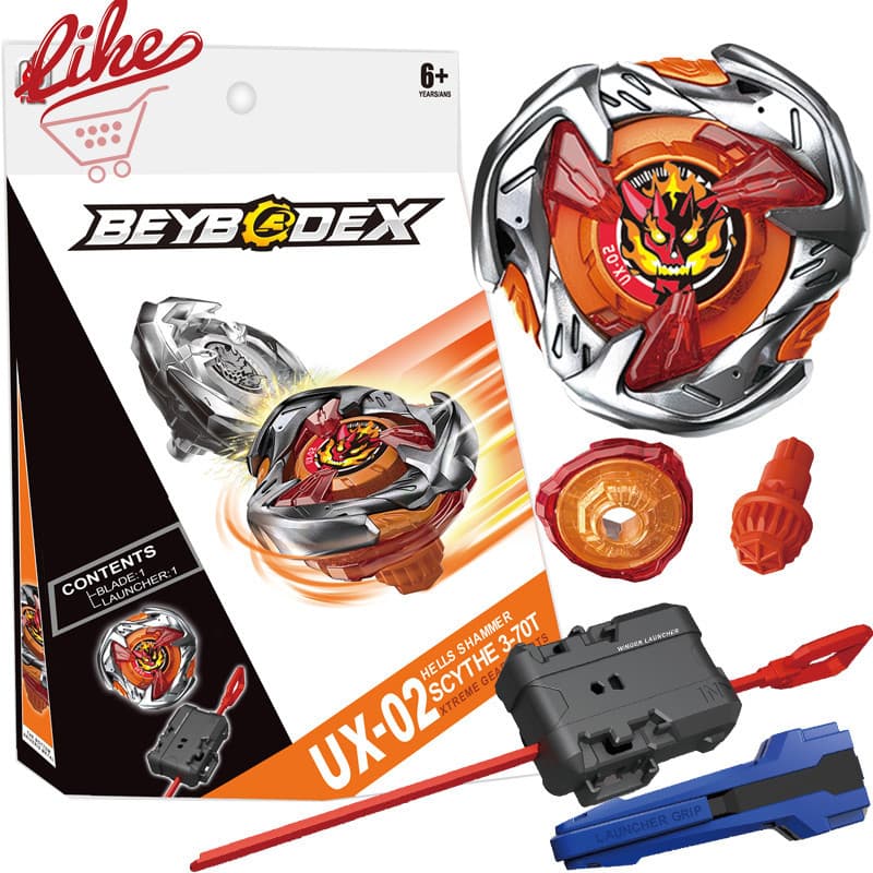 Beyblade X UX-02 Hell Shammer 3-70H Xtreme Com Conjunto De Pega De Lançamento Para Burst Kid Toys for Children