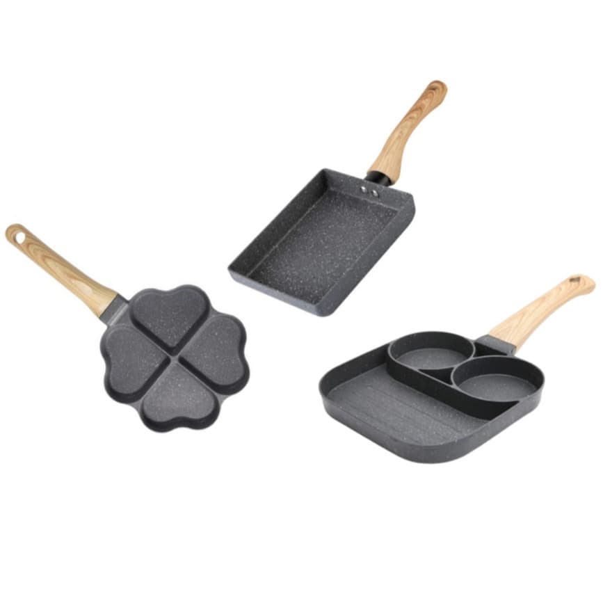 Frigideiras Fritadeiras Antiaderentes Metal Cabo Ergonomico