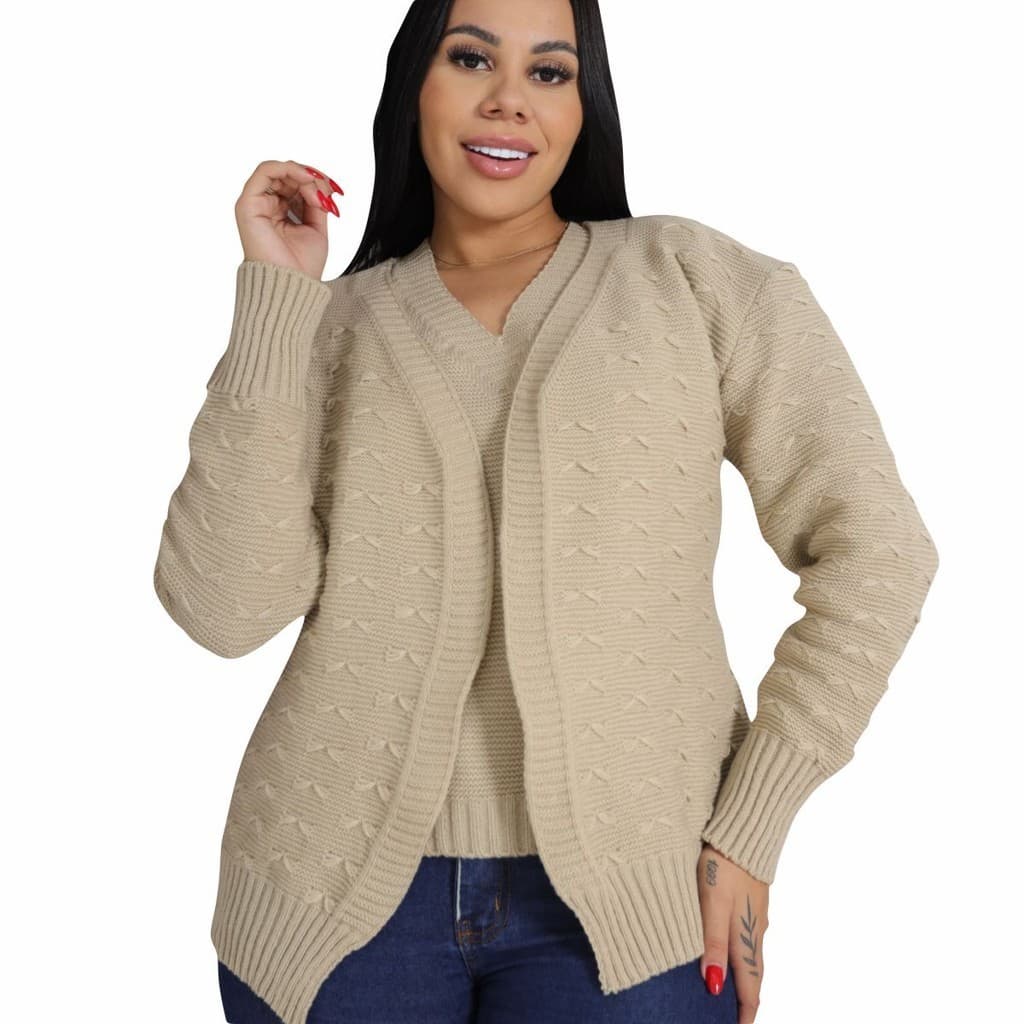 Tween-set Conjunto Casaquinho E Blusa Isabela Tricô