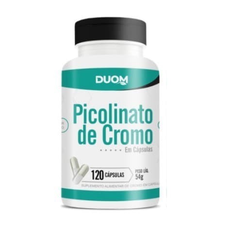 Picolinato de Cromo com Alto Teor de Cromo 240 mcg por Cápsula - 120 Cápsulas Duom Legítimo