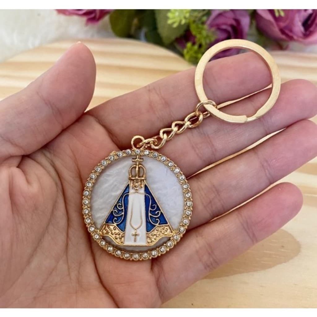 KIT 12 PCS Chaveiro De Metal avançado Delicado Com Strass Maria/Modelo aleatorios-INLIS ANA