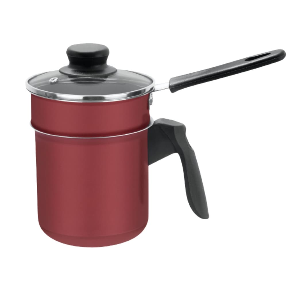 Cuscuzeiro Mini 2pecas Antiaderente Cereja  multi uso