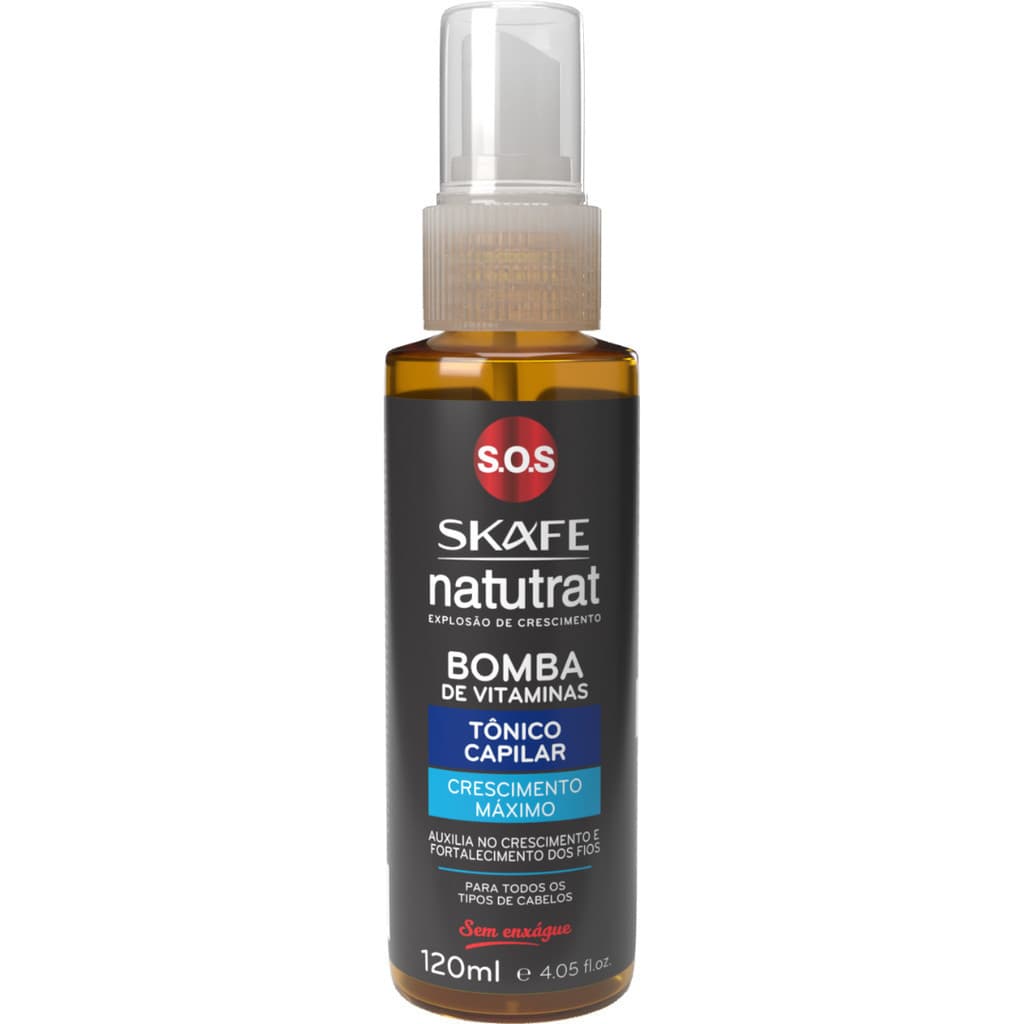 Tônico Crescimento Máximo Natutrat S.O.S Bomba de Vitaminas 120ml