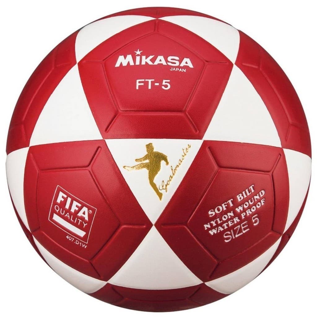 Bola de Futevôlei Mikasa FT-5 Edição Natalia Guitler Vermelho e Branco Oficial
