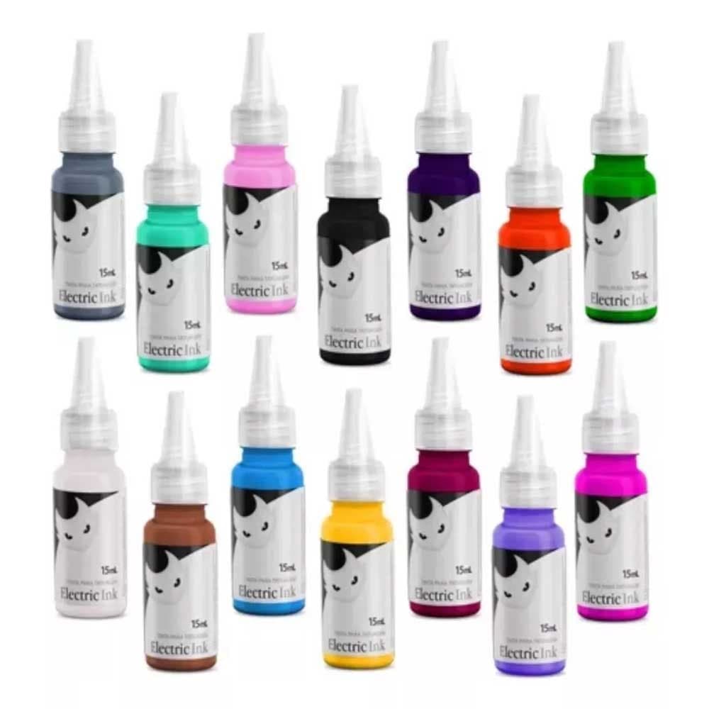 Tinta Electric Ink 15ml de tatuagem electric ink tattoo escolha a sua cor