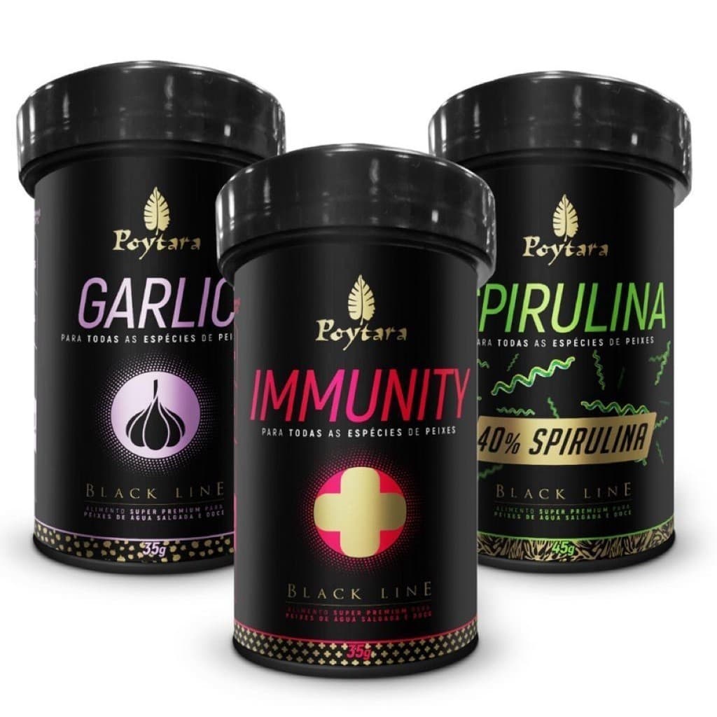 Kit Poytara Garlic 35g M + Immunity 35g M + Spirulina 45g M