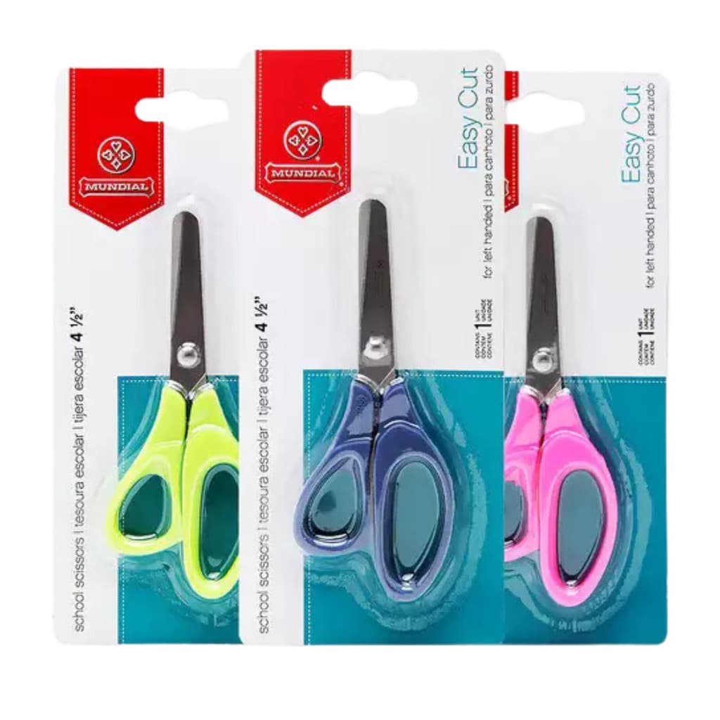 TESOURA ESCOLAR MUNDIAL PARA CANHOTO 169C