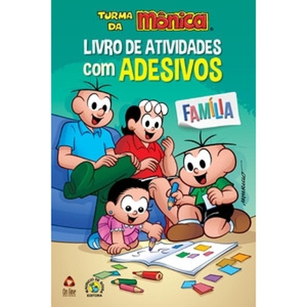 Turma da Mônica - Livro de atividades com adesivos - Família