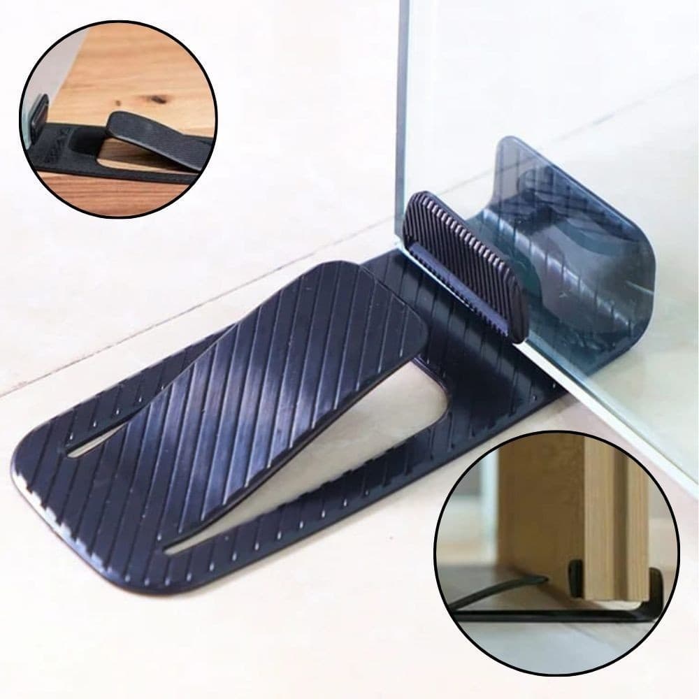 Protetor de Porta Mola Plástico Tampa Anti Colisão Não Bater Porta Com Vento Sem Pregos Furar Adesivo