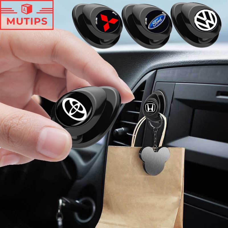 Organizador De Armazenamento Do Mini Gancho Carro Cabide Assento Com Logotipo