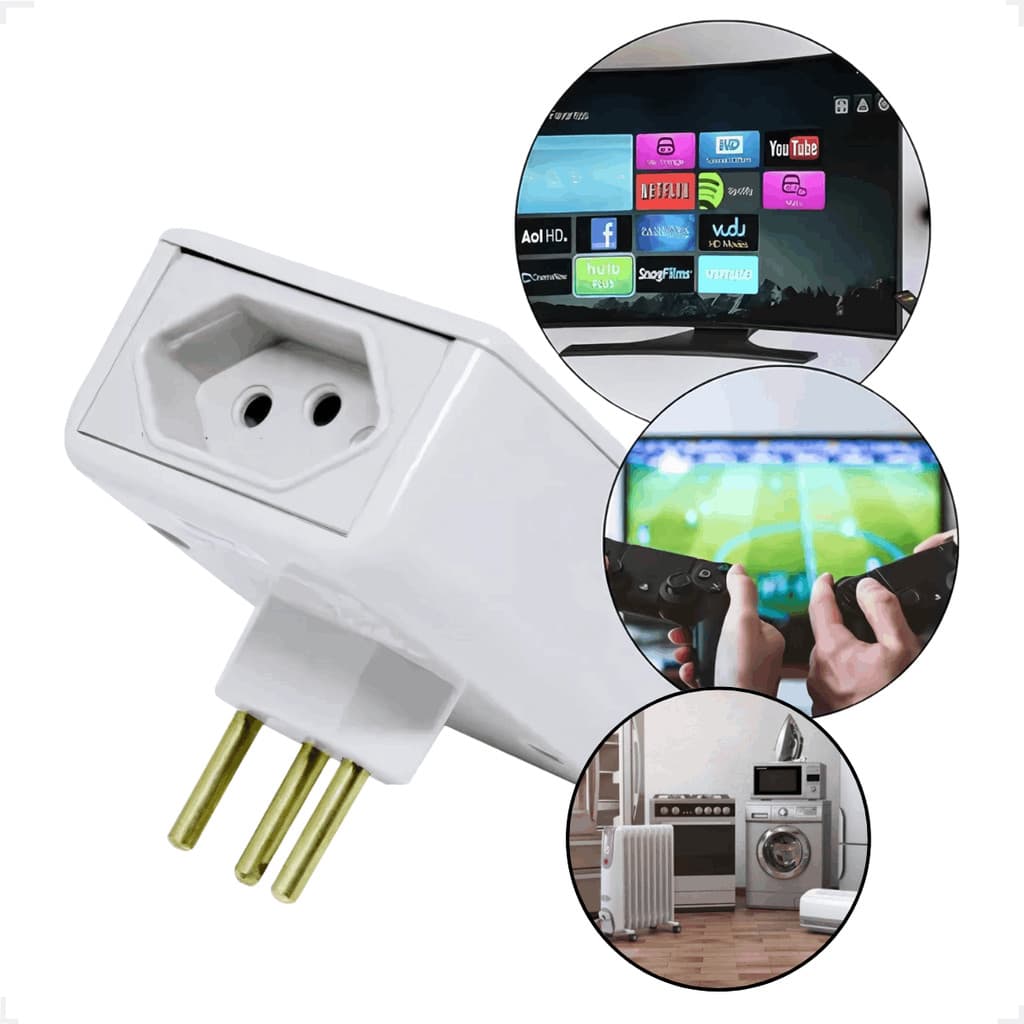 Protetor Contra Raios Pico Surto 2 Tomadas Bivolt 20A ProteRaio Eletro Bivolt