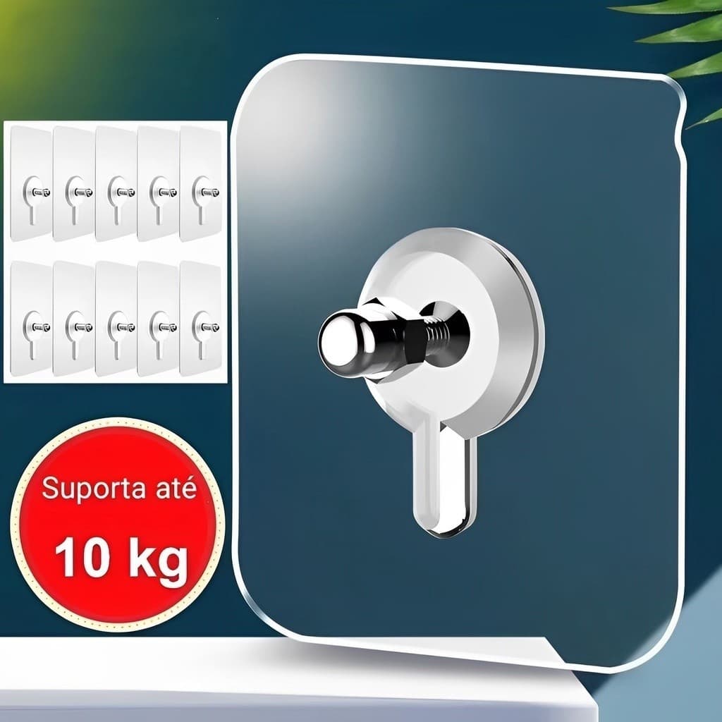 Kit 5/10 PÇS Gancho de Parede Adesivo Multiuso Para Pendurar Quadros Utensílios De Cozinha Banheiros Parafuso