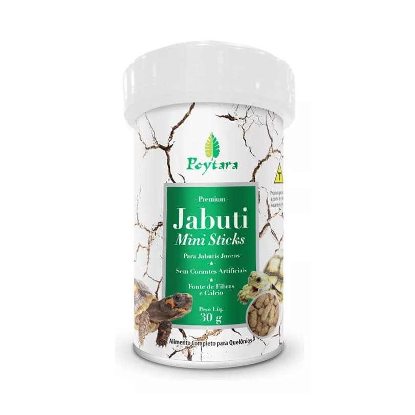 Ração Jabuti Mini Sticks 30g - Poytara