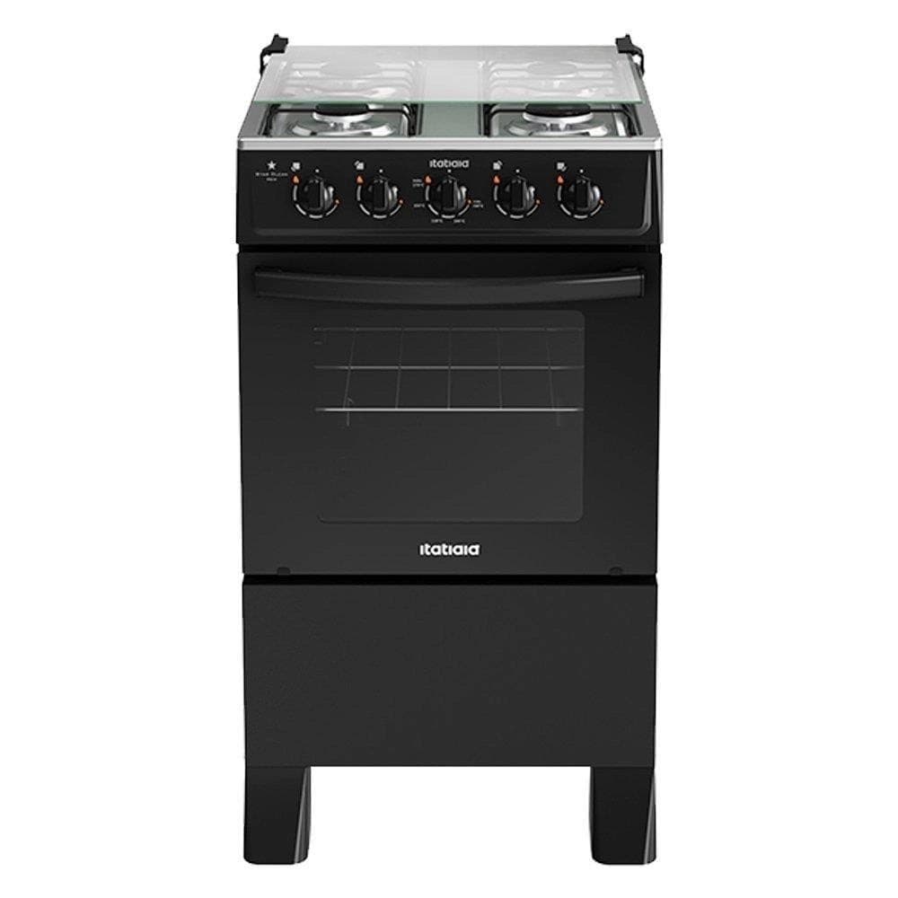 Fogão Itatiaia 4 Bocas Star Clean New Preto