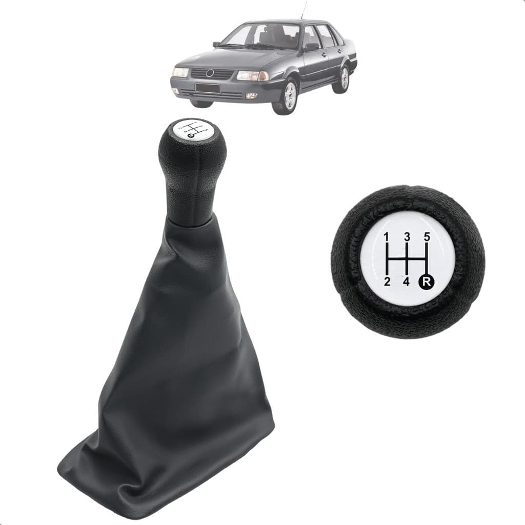 Coifa + Bola Cambio Santana 1989 a 1999 Base Longa C/Bola Resina Prata