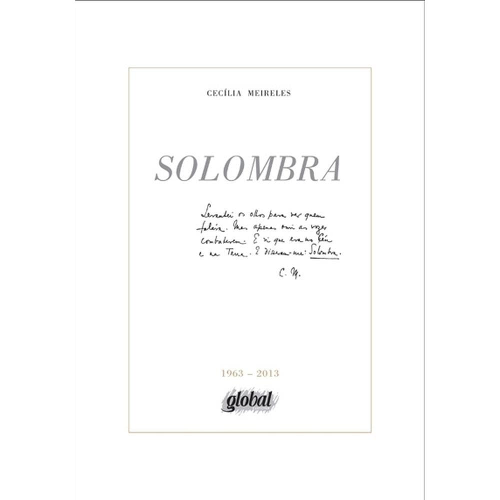 Solombra - Global Editora