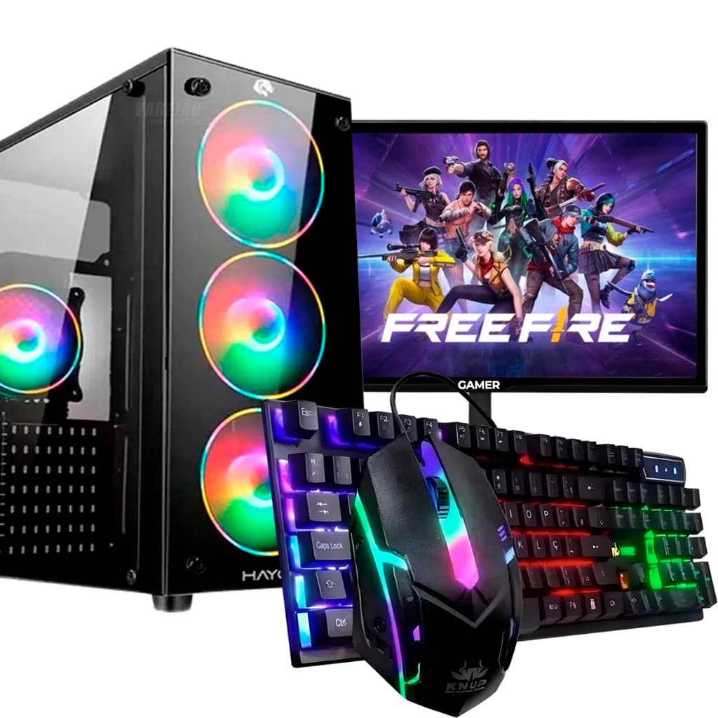 Cpu Pc Gamer Intel Barato Core I5 - 8gb +Ssd 480gb + Placa de video 2GB + Monitor 17"