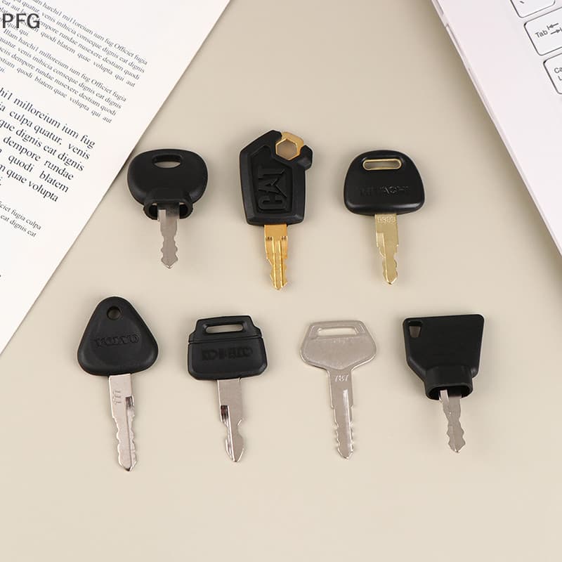 PFG 7 Pçs/set Chaves De Ignição Kit De Máquinas De Construção De Escavadeira 14607 5P8500 K250 H800 Para Peças 3CX Grab 