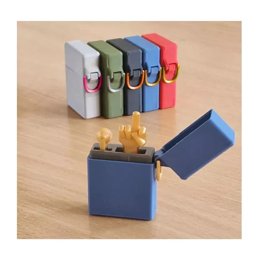 Isqueiro Engraçado De Dedo Médio , Presentes De Brincadeira Iluminados Com Impressos Em 3D