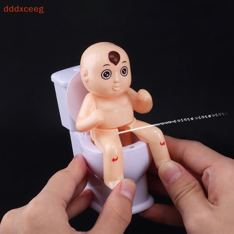 [dddxceeg] Criativo Água Squirt Pee Boneca Joke Toilet Boy Truque De Brinquedos Engraçados Seguro Interesg Presentes De 