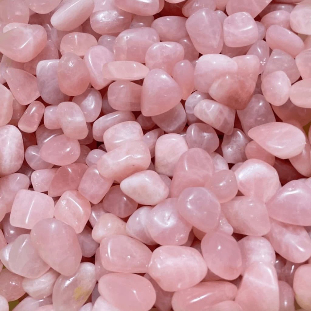 Quartzo Rosa Cristal Pedra Rolada Natural