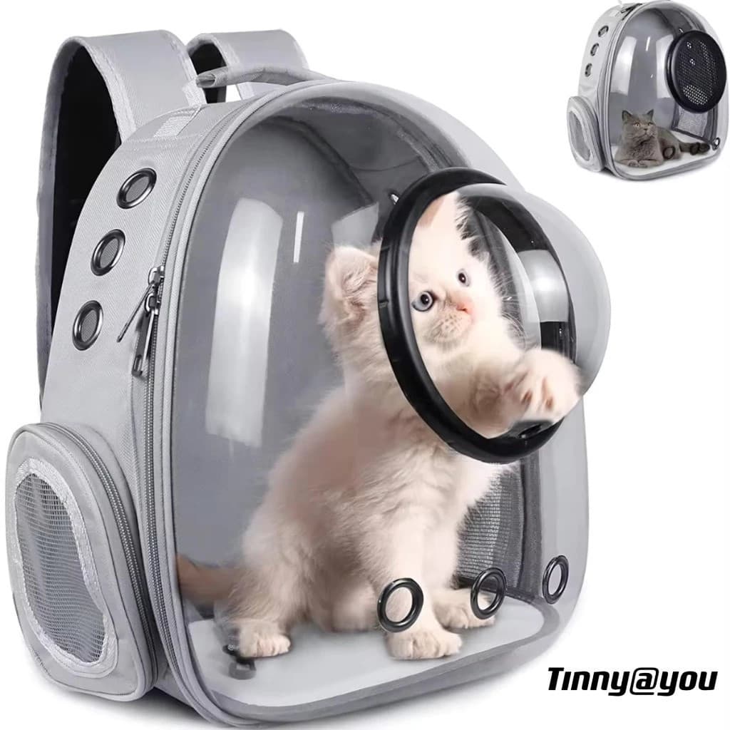 Mochila Bolsa Pet Visão Panorâmica Astronauta Color Gato Ou Cachorro