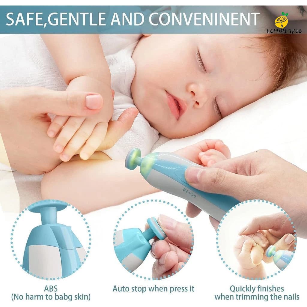 Cortador Aparador De Unha Elétrico Lixa Bebê Infantil