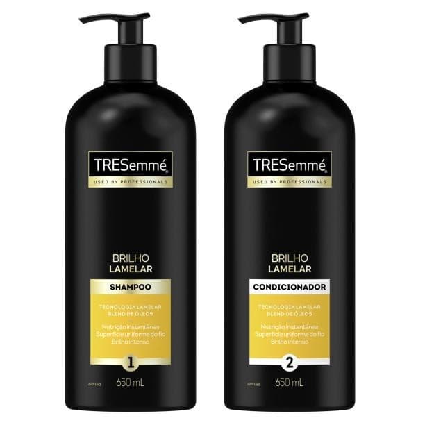 Kit Shampoo Tresemmé Brilho Lamelar 650ml + Condicionador Tresemmé Brilho Lamelar 650ml