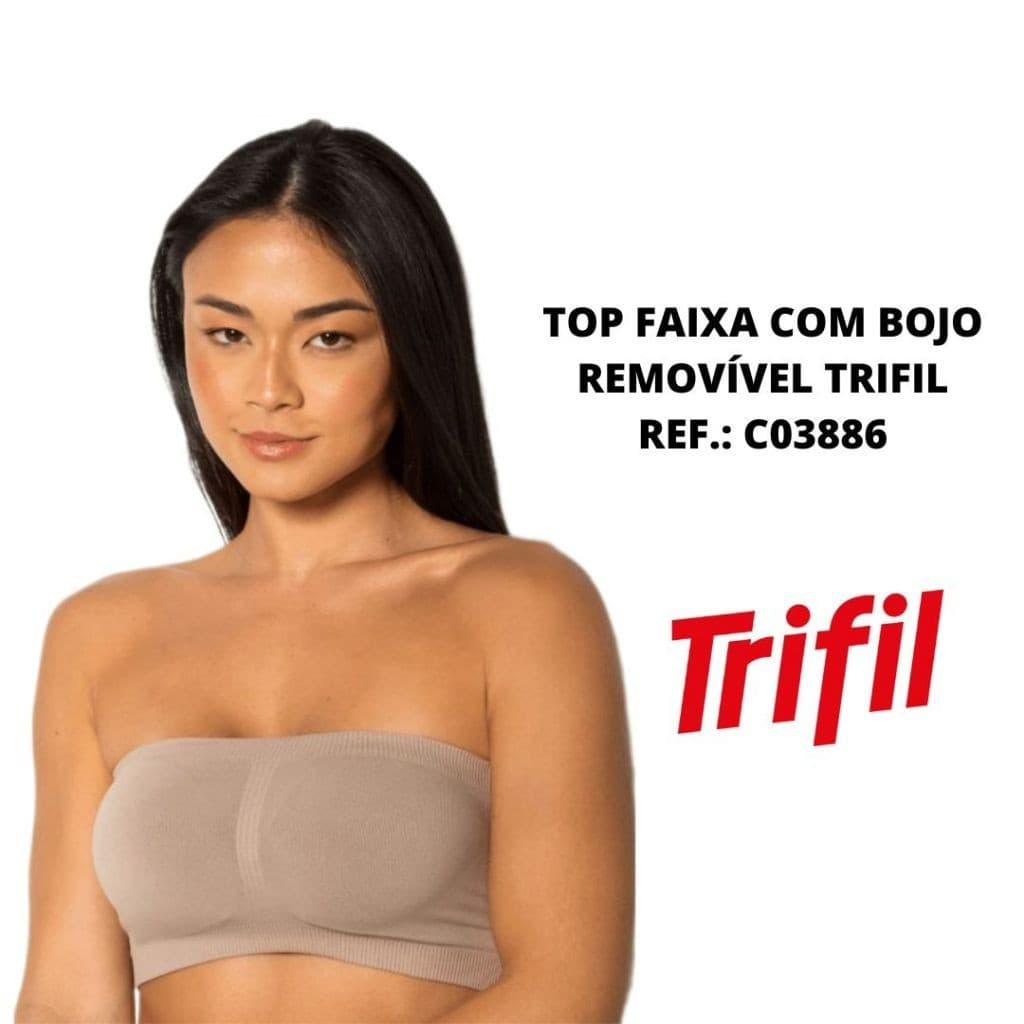 Sutiã top faixa com bojo removível Trifil Ref.: C03886