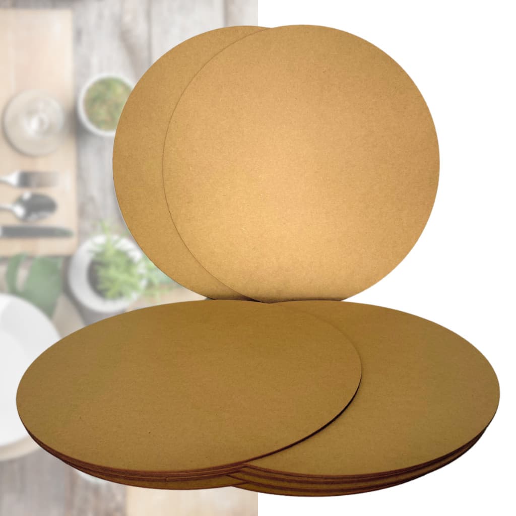 Kit 10 Base Para Sousplat Suplat Em MDF 35cm De Diametro Mesa Posta