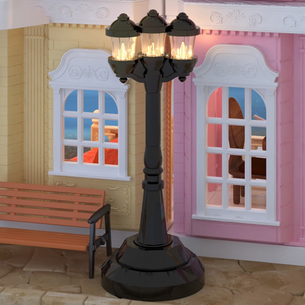 1/12 Koala Modelo Miniatura Doll House Park Lâmpada De Rua Teto Do Dormitório Brinquedo Simulação De Iluminação Mini Cena De Ornamento