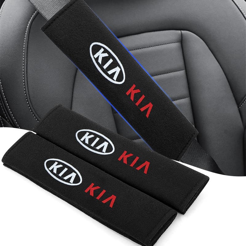 2 Pçs Algodão Cinto De Segurança Do Carro Capa Ombro Almofadas Guarda Protetor Para Kia Rio 3 K2 Ceed Cerato K3 Sportage